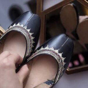 WardrobePak Handcrafted Leather Padded Khussa